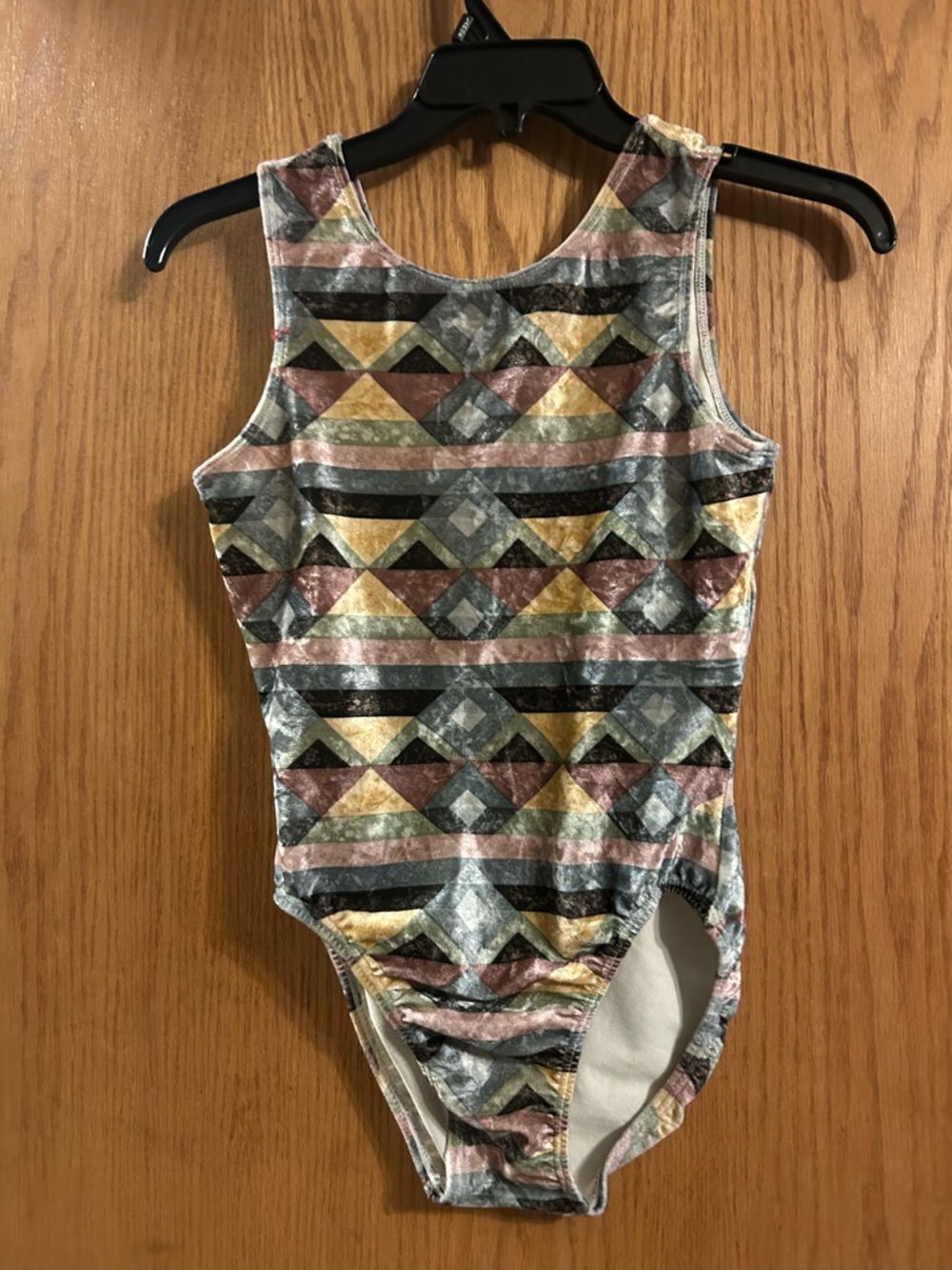 Girls Velvet GK Leotard in Multicolor